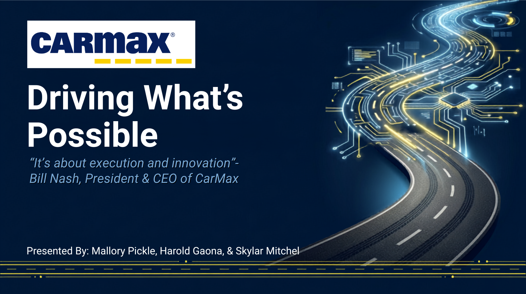CarMax presentation cover slide