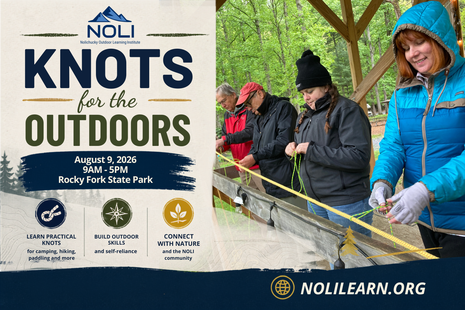 Knots for the Outdoors event flyer